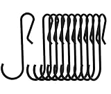 owosald Black Metal s Hooks for Hanging,Pot Hanger Hooks Available for Finishing cookware,(4 inch, B