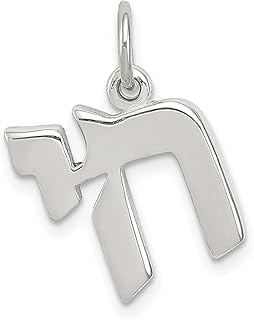 Colar de prata esterlina 925 Chai Símbolo da Vida Pingente Pingente Religioso Judaica Joias Finas para Mulheres Presentes Para Ela, Prata esterlina