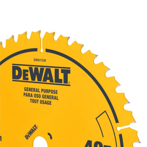 DEWALT 12 in. 40T General Purpose Saw Blade (DWA11240) | Saw Blades, Circular Saw Blades, Carbide Tipped Blades, Wood Cutting Blades, Dewalt DWA11240 General-Purpose Circular Saw - image 7