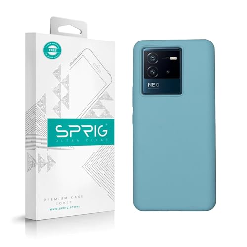 Image of SPRIG Compatible with iQOO Neo 6 5G Premium SilkTone Back Cover Drop Tested Shock Proof Mobile Case for Men, Women, Boys and Girls with Camera Protection (Light Green)
