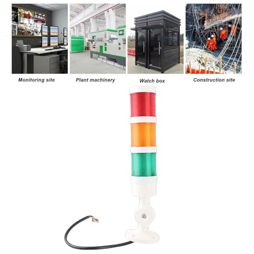 Luz de Advertencia Industrial LED 220V con Altavoz de Triple Capa para Tornos 2