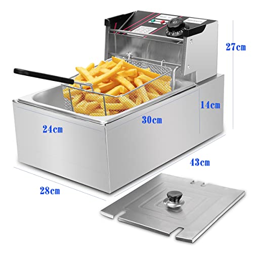 Ozonlife 卓上フライヤー 6L ステンレス