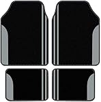 Flying Banner Car Carpet Floor Mats Anti-Slip Waterproof Front Rear Set Fit for SUV, Trucks, Sedans, Vans 4 PCS (Gray)
