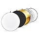 NEEWER 30cm Lichtreflektor Diffusor 5 in 1 Faltbare Multi Disc mit Tasche - Durchscheinend, Silber, Gold, Weiß und Schwarz, Fotoreflektor für Studio Fotografie Beleuchtung im Freien, RF-30