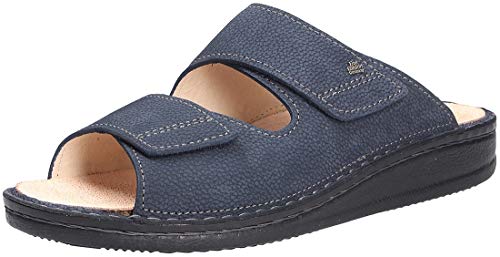 Finn Comfort Ciabatta da uomo, Blu, 47 EU