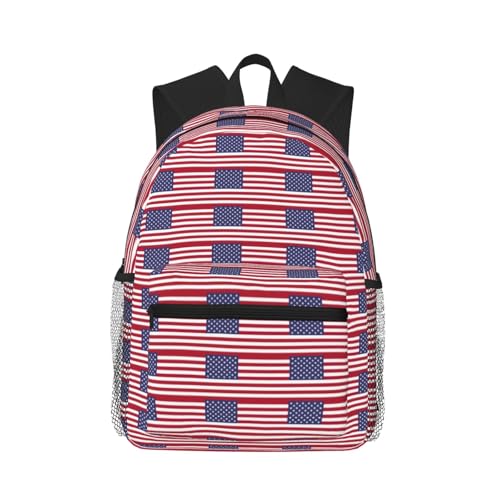 Sac à dos drapeau américain léger et confortable pour camping