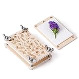 Aboofx Mini Flower Press Kit, Pocket Flower Press Kit for Pressing Plants, Leaves, Herbs, Micro Flowers Pressing Outdoor for The Beginners, Arts Craft Lovers, Classroom, Traveling, 2.5 x 4 Inch
