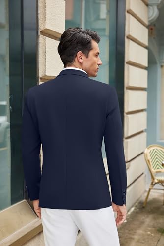 Image of COOFANDY Mens Casual Blazer Slim Fit Suit Jacket One Button Sport Coats | Lightweight Blazer,Real Welt Pocket,Business Casual Wear,Wedding,Prom,Date,Party