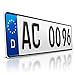 Produktbild schildEVO 1 Kfz Kennzeichen | 480 x 110 mm | DIN-Zertifiziert  individuelles EU Wunschkennzeichen | PKW Nummernschild | kurzes Autokennzeichen | Auto-Schild | Fahrradträger & Anhänger | DHL-Versand