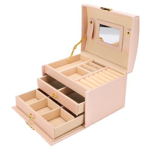 Boîte à bijoux rose grand format pour coffret cadeau - 6
