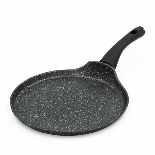 Blackmoor 26cm Pancake Pan/Non-Stick Ceramic-Coated Saucepan PFAS-Free Suitable for All Hob Types/Black Classic Range 67249