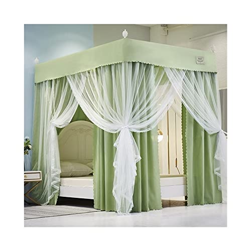 Mosquitera para dormitorio con dosel de cama de 4 postes estilo princesa 1,8x2m 2