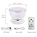 Lucky Rain Ocean Wave Night Light Projector with Music Player Romantic Color Changing LED Party Decorations Projection Lamps Mood Lighting for Living Room Bedroom (White)