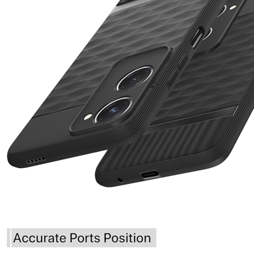 Image of Outlouders Bumper Case for iQOO Z9 Lite 5G / Vivo T3 Lite 5G / Vivo Y18 / Y18e / Y03 | Full Camera Protection | TPU Soft Flexible Shockproof Back Cover (Black)
