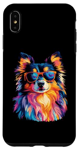 Carcasa para iPhone XS Max Gafas de sol Shetland Sheepdog Lover Funny Shetland Sheepdog
