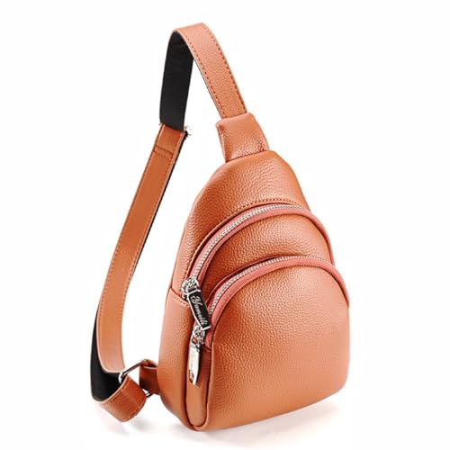 DYJ Sling Bag for Women,Lightweight Shoulder Chest Multi-Pocket Pack Bag, Leather Travel Purse and Gifts2