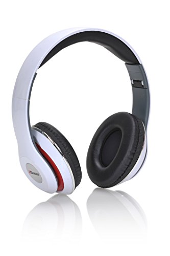 2Boom Mixx Professional Over Ear Studio Foldable Digital Stereo Bass Wired Headphone White #TOP2