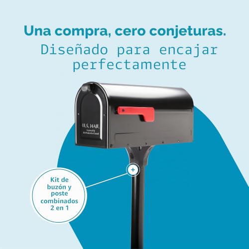 Kit de buzón y poste para recibir correspondencia sin obras complejas en casa 4