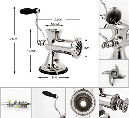 Verbesserte Wurstfüllmaschine, Manuelle Fleischschleifer, Edelstahl-Manuelle Fleischfüllmaschine, Haushaltsfleisch… – Bild 3