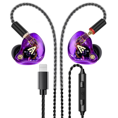 Image of Audiovance Vibes 202ML HiFi Wired Earbuds for iPhone 14 /13 /12 /11 /X, Pro Max