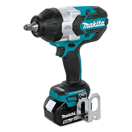 Makita XWT08T 18V LXT® Lithium-Ion Brushless Cordless High-Torque 1/2" Sq. Drive Impact Wrench Kit w/Friction Ring Anvil (5.0Ah) - image 3