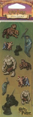 Harry Potter Pegatinas brillantes - Piezas de ajedrez, esponjosas, criaturas mágicas