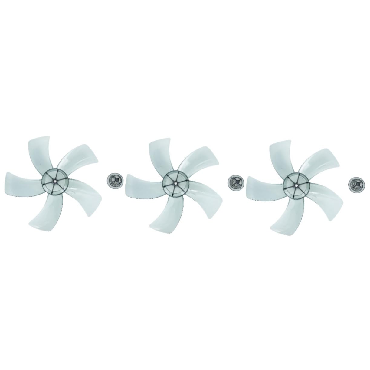 Alipis 3 Sets Standing Pedestal Fan Blades Standing Fan Replacement Parts Replacement Fan Blades White Accessories Ceiling Fan Arms Fan Blade Leaves Roof Vent Wall Fan Plastic Table Fan