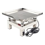 Mini Concrete Vibration Table 13.78 X 13.78 inches Small Vibrating Test Bench Stainless Steel 110V Compactor Platform for Laboratory Warehouse Workshop