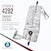 Dynarex Urinary Leg Bag, For Use with a Catheter, Has a Non-Drip Closure and Anti-Reflux Valve, Includes Easy-to-Use Straps, 1000 ml/20 oz Capacity, Medium, White, 1 Box of 12 Dynarex Urinary Leg Bags