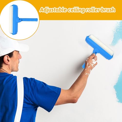 Rodillo de pintura para techos y paredes con mango ajustable de 10 pulgadas 5
