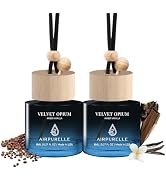 Car Air Freshener Hanging 2 Pack Diffuser - Amber Vanilla Fragrance Oil Air Diffuser for Car, 45+...