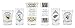 Game Of Thrones Vasos Set of 6 Black and Gold Premium Juego...