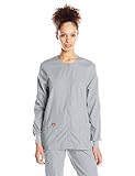 Rückenlänge (Mitte): 71 cm. Dickies Damen EDS Signature Snap Front Warm-Up Jacket Krankenhauskleidung, Jacke, grau, X-Klein