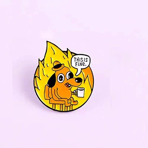 Image of Cute Enamel Pins Cartoon Lapel Pin Brooch Badge for Backpack Jackets Funny Tiger Pins for Gift Anime Enamel Pin for Clothing Hat Decoration