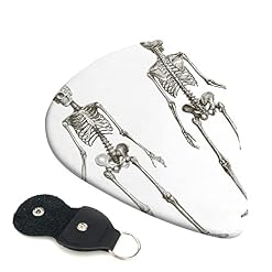 Lot de 6 médiators squelette humain pour guitare acoustique, guitare électrique, basse, ukulélé – fins, moyens et épais. - Les Beatles, Paul McCartney, John Lennon, RIngo Starr, George Harrison