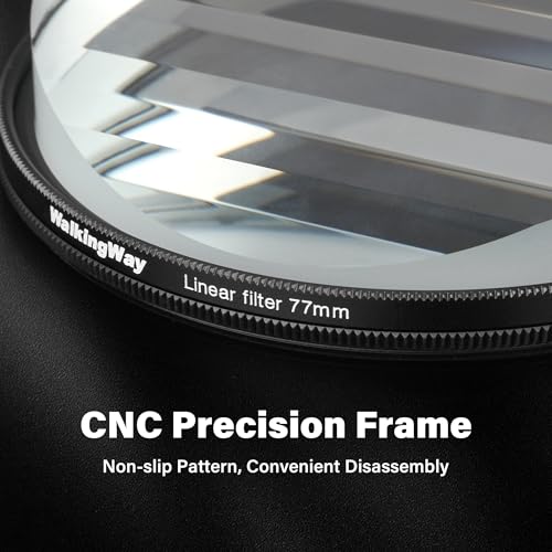 Walking Way 58mm Linear Prism Filter for Camera Lenses Creative Photography Premium Material with Foreground Blur and Repetitive Image Effects Multiple