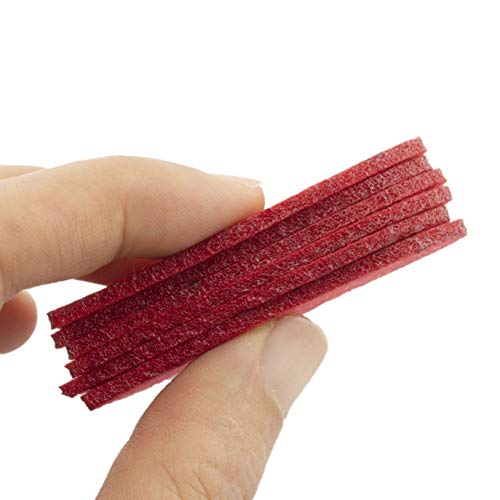 Summer-Ray 100 Stück rote Filzherzen, lasergeschnitten, 2 mm, für Scrapbooking