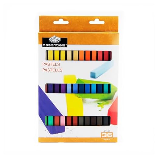 Royal Langnickel Essentials 36 Soft quadratisch Sketching Pastellfarben Sortiert Farben cph-a36