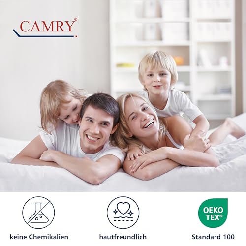 Camry Spannbettlaken 2er-Set 90x200cm - 100x200cm Schwarz Baumwolle Jersey Spannbetttuch Oeko-Tex – Ansicht 6