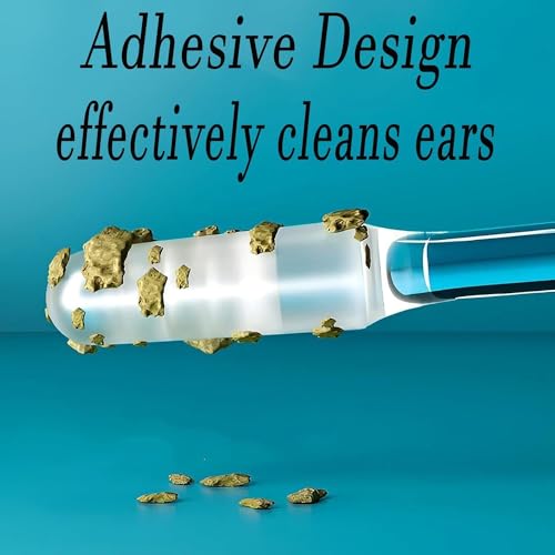 Image of (48 PCS) Ear wax Cleaner Stick - Ear Swabs Pick Reusable Ear Cleaner Soft Silicone Ear Pick For Ear Wax Removal Tool, Ear Pick For Ear Cleaning, Ear Buds Catcher For Older Adult Kid (48Pcs)