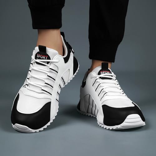 Men's Fashion Chunky Sneakers Color Block Casual Walking Shoes Breathable PU Mesh & Non-Slip Sole4