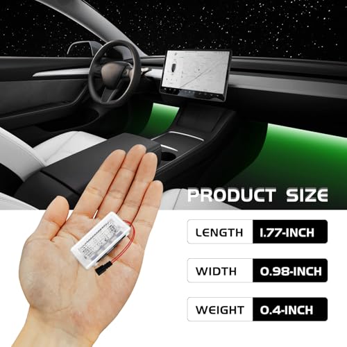 Kit 4 Bombillas LED Interiores para Tesla Model 3, Y, X, S miniatura 6