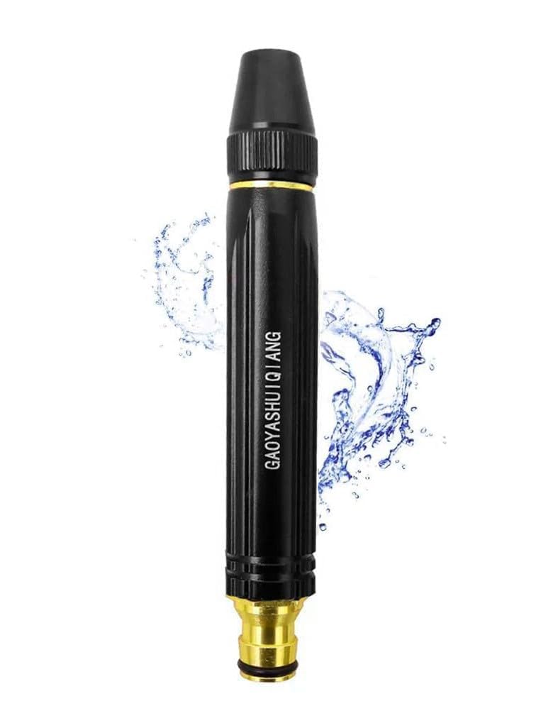 Adjustable Water Jet Spray Gun for Garden, Car, Pets Washing, Brass Nozzle, High Pressure, Black (B0D5V8YKRD) Amazon Price History, Amazon Price Tracker