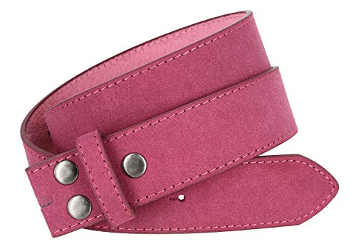 Image of Men's Belt Rounded Edge Heel Bar Buckle Casual Jean Suede Leather Belt 1 1 /2 inch Wide