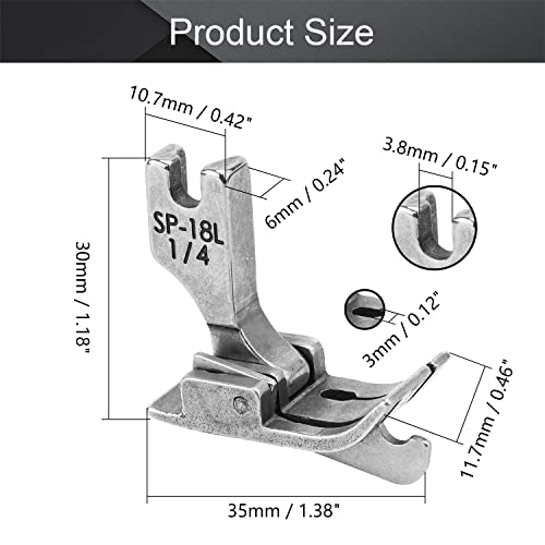Othmro 2Pzs Pie Prensatela 1/8in Compensador Industrial miniatura 2
