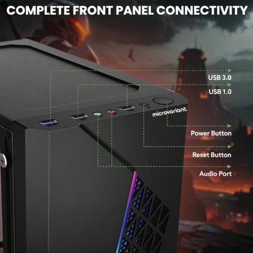 Image of Onyx AIO Desktop Computer Set | Core i5-4th Gen | 8GB RAM | 256GB SSD | 20 inch Monitor | RGB Keyboard-Mouse | Headphone | 5G WiFi + BT Dongle | HD Graphics | Windows 11 Pro