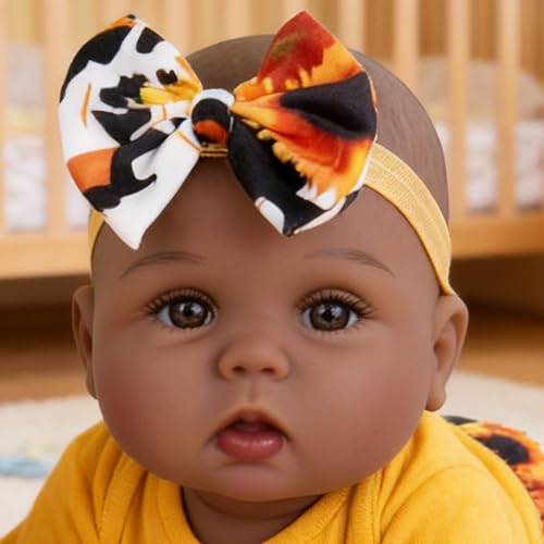 EKOKIZ Muñeca Reborn Africana 18 Pulgadas con Atuendo miniatura 2