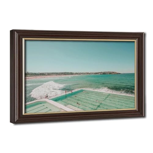 Cadeau paysage marin australien Bondi Beach toile 61x91.4 cm