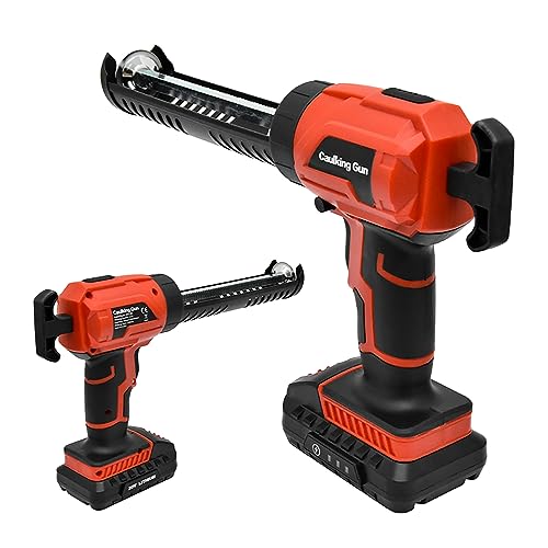 HOUWJYAI Pistola De Calafateo Inalámbrica, Kit De Herramientas para Calafatear/Pistola De Calafateo Alimentada por Batería Pistolas para Calafatear A Mano/Pistola para Calafatear A Batería