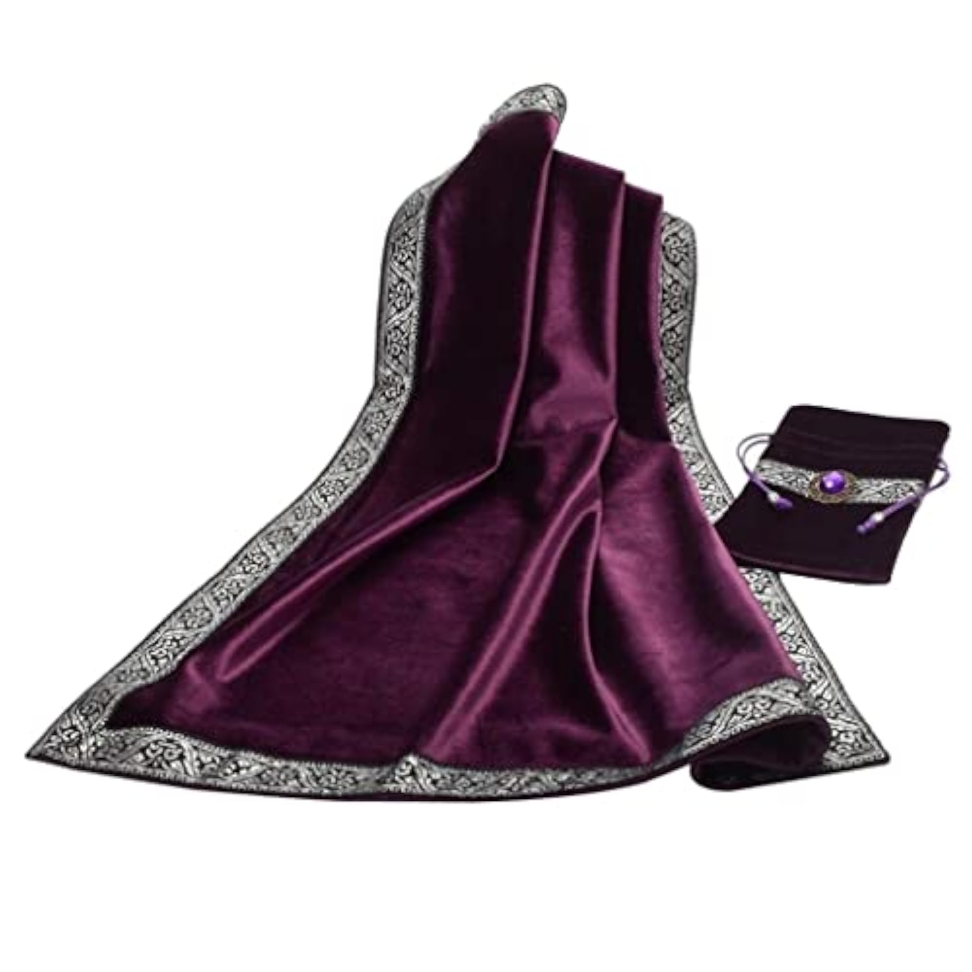 Classic Tarot Card Bag Table Cloth Tablecloth Divination Velvet Pouch Purple